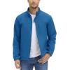 imageTACVASEN Mens Tactical Jackets Softshell Fleece Lined Lightweight Coats with Pockets Water Resistant Outdoor HikingGreen Blue