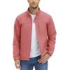imageTACVASEN Mens Tactical Jackets Softshell Fleece Lined Lightweight Coats with Pockets Water Resistant Outdoor HikingGrey Pink