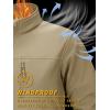 imageTACVASEN Mens Tactical Jackets Softshell Fleece Lined Lightweight Coats with Pockets Water Resistant Outdoor HikingKhaki