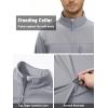 imageTACVASEN Mens Tactical Jackets Softshell Fleece Lined Lightweight Coats with Pockets Water Resistant Outdoor HikingLight Grey