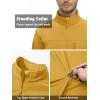 imageTACVASEN Mens Tactical Jackets Softshell Fleece Lined Lightweight Coats with Pockets Water Resistant Outdoor HikingTyellow