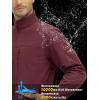 imageTACVASEN Mens Tactical Jackets Softshell Fleece Lined Lightweight Coats with Pockets Water Resistant Outdoor HikingWine Red