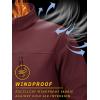 imageTACVASEN Mens Tactical Jackets Softshell Fleece Lined Lightweight Coats with Pockets Water Resistant Outdoor HikingWine Red