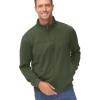imageTACVASEN Mens Track Jacket Lightweight Full Zip Up Stand Collar Jacket Running Athletic Active Jacket Softshell OuterwearArmy Green