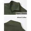 imageTACVASEN Mens Track Jacket Lightweight Full Zip Up Stand Collar Jacket Running Athletic Active Jacket Softshell OuterwearArmy Green