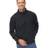 imageTACVASEN Mens Track Jacket Lightweight Full Zip Up Stand Collar Jacket Running Athletic Active Jacket Softshell OuterwearBlack