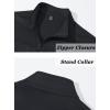imageTACVASEN Mens Track Jacket Lightweight Full Zip Up Stand Collar Jacket Running Athletic Active Jacket Softshell OuterwearBlack