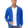 imageTACVASEN Mens Track Jacket Lightweight Full Zip Up Stand Collar Jacket Running Athletic Active Jacket Softshell OuterwearBright Blue