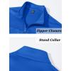 imageTACVASEN Mens Track Jacket Lightweight Full Zip Up Stand Collar Jacket Running Athletic Active Jacket Softshell OuterwearBright Blue