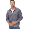 imageTACVASEN Mens Track Jacket Lightweight Full Zip Up Stand Collar Jacket Running Athletic Active Jacket Softshell OuterwearDark Grey