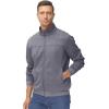 imageTACVASEN Mens Track Jacket Lightweight Full Zip Up Stand Collar Jacket Running Athletic Active Jacket Softshell OuterwearDark Grey