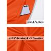 imageTACVASEN Mens Track Jacket Lightweight Full Zip Up Stand Collar Jacket Running Athletic Active Jacket Softshell OuterwearOrange