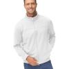imageTACVASEN Mens Track Jacket Lightweight Full Zip Up Stand Collar Jacket Running Athletic Active Jacket Softshell OuterwearWhite