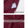 imageTACVASEN Mens Track Jacket Lightweight Full Zip Up Stand Collar Jacket Running Athletic Active Jacket Softshell OuterwearWine Red