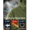 imageTACVASEN Mens Fleece Jacket Full Zip Tactical Hoodies Winter Coats Windproof Hoodies Warm HuntingArmy Green