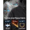 imageTACVASEN Mens Fleece Jacket Full Zip Tactical Hoodies Winter Coats Windproof Hoodies Warm HuntingBlack