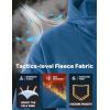 imageTACVASEN Mens Fleece Jacket Full Zip Tactical Hoodies Winter Coats Windproof Hoodies Warm HuntingBlue Green