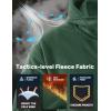 imageTACVASEN Mens Fleece Jacket Full Zip Tactical Hoodies Winter Coats Windproof Hoodies Warm HuntingDark Green