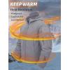 imageTACVASEN Mens Fleece Jacket Full Zip Tactical Hoodies Winter Coats Windproof Hoodies Warm HuntingLight Grey