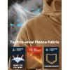 imageTACVASEN Mens Fleece Jacket Full Zip Tactical Hoodies Winter Coats Windproof Hoodies Warm HuntingSand