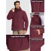imageTACVASEN Mens Fleece Jacket Full Zip Tactical Hoodies Winter Coats Windproof Hoodies Warm HuntingWine Red