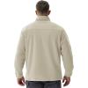 imageTACVASEN Mens Fleece Jacket Full Zip Winter Jacket Lightweight Tactical Jackets Outdoor Hiking Coats with PocketsBeige