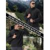 imageTACVASEN Mens Fleece Jacket Full Zip Winter Jacket Lightweight Tactical Jackets Outdoor Hiking Coats with PocketsBlack