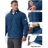 imageTACVASEN Mens Fleece Jacket Full Zip Winter Jacket Lightweight Tactical Jackets Outdoor Hiking Coats with PocketsBlue Green