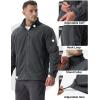 imageTACVASEN Mens Fleece Jacket Full Zip Winter Jacket Lightweight Tactical Jackets Outdoor Hiking Coats with PocketsGrey