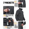 imageTACVASEN Mens Fleece Jacket Full Zip Winter Jacket Lightweight Tactical Jackets Outdoor Hiking Coats with PocketsGrey
