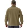 imageTACVASEN Mens Fleece Jacket Full Zip Winter Jacket Lightweight Tactical Jackets Outdoor Hiking Coats with PocketsKhaki