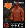 imageTACVASEN Mens Fleece Jacket Full Zip Winter Jacket Lightweight Tactical Jackets Outdoor Hiking Coats with PocketsOrange Red