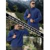 imageTACVASEN Mens Fleece Jacket Full Zip Winter Jacket Lightweight Tactical Jackets Outdoor Hiking Coats with PocketsRoyal Blue