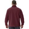 imageTACVASEN Mens Fleece Jacket Full Zip Winter Jacket Lightweight Tactical Jackets Outdoor Hiking Coats with PocketsWine Red
