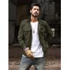 imageTACVASEN Mens Jackets Military Jackets Cargo Jackets Working Jackets with Multi PocketsArmy Green