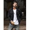 imageTACVASEN Mens Jackets Military Jackets Cargo Jackets Working Jackets with Multi PocketsBlack