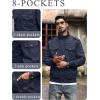 imageTACVASEN Mens Jackets Military Jackets Cargo Jackets Working Jackets with Multi PocketsNavy