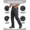 imageTACVASEN Mens Lightweight Hiking Tactical Pants Waterproof Quick Dry Cargo Work Rain Outdoor Pants 8 PocketsDark Grey