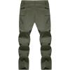 imageTACVASEN Mens Lightweight Hiking Tactical Pants Waterproof Quick Dry Cargo Work Rain Outdoor Pants 8 PocketsGreen