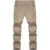 imageTACVASEN Mens Lightweight Hiking Tactical Pants Waterproof Quick Dry Cargo Work Rain Outdoor Pants 8 PocketsKhaki