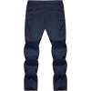imageTACVASEN Mens Lightweight Hiking Tactical Pants Waterproof Quick Dry Cargo Work Rain Outdoor Pants 8 PocketsNavy