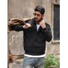 imageTACVASEN Mens Military Lightweight Jacket Army Cargo Windbreaker Zip Front Stand Collar Cotton Jackets with Multi Pockets2701 Black