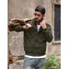 imageTACVASEN Mens Military Lightweight Jacket Army Cargo Windbreaker Zip Front Stand Collar Cotton Jackets with Multi Pockets2701 Green