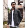 imageTACVASEN Mens Military Lightweight Jacket Army Cargo Windbreaker Zip Front Stand Collar Cotton Jackets with Multi Pockets2701 Grey