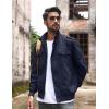imageTACVASEN Mens Military Lightweight Jacket Army Cargo Windbreaker Zip Front Stand Collar Cotton Jackets with Multi Pockets2701 Navy