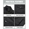 imageTACVASEN Mens Military Lightweight Jacket Army Cargo Windbreaker Zip Front Stand Collar Cotton Jackets with Multi Pockets9931 Black