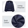 imageTACVASEN Mens Military Lightweight Jacket Army Cargo Windbreaker Zip Front Stand Collar Cotton Jackets with Multi Pockets9931 Blue