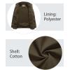 imageTACVASEN Mens Military Lightweight Jacket Army Cargo Windbreaker Zip Front Stand Collar Cotton Jackets with Multi Pockets9931 Coffee