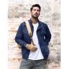 imageTACVASEN Mens Military Lightweight Jacket Army Cargo Windbreaker Zip Front Stand Collar Cotton Jackets with Multi Pockets9931 Denim Blue