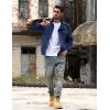 imageTACVASEN Mens Military Lightweight Jacket Army Cargo Windbreaker Zip Front Stand Collar Cotton Jackets with Multi Pockets9931 Denim Blue